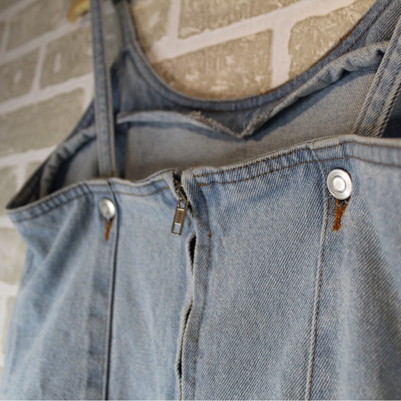 Jean embroidered mini dress - Picture 4 of 6